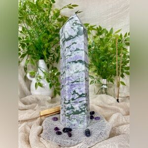 1509 Large Peace Jasper Crystal Tower - Only 1 Available